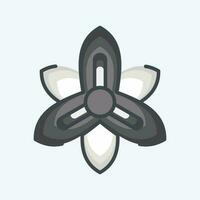 Icon Gladiolus. related to Flowers symbol. doodle style. simple design editable. simple illustration vector