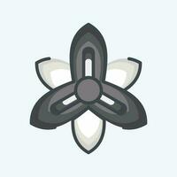 Icon Gladiolus. related to Flowers symbol. doodle style. simple design editable. simple illustration vector