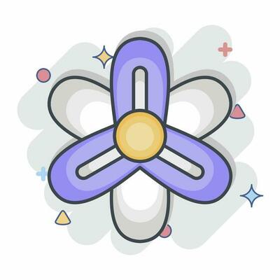 Icon Hyacinth. related to Flowers symbol. comic style. simple design editable. simple illustration