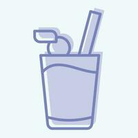 Icon Beverage. related to Hawaii symbol. two tone style. simple design editable. vector