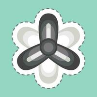 Sticker line cut Hyacinth. related to Flowers symbol. simple design editable. simple illustration vector