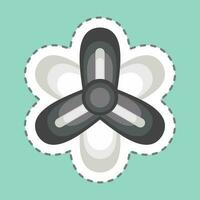 Sticker line cut Hyacinth. related to Flowers symbol. simple design editable. simple illustration vector