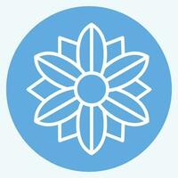 Icon Poinsettia. related to Flowers symbol. blue eyes style. simple design editable. simple illustration vector