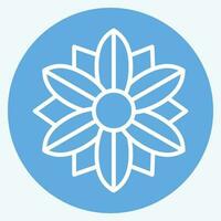 Icon Poinsettia. related to Flowers symbol. blue eyes style. simple design editable. simple illustration vector