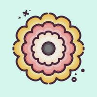 Icon Calendula. related to Flowers symbol. MBE style. simple design editable. simple illustration vector