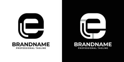 Letter EL or LE Monogram Logo, suitable for any business with EL or LE initials vector