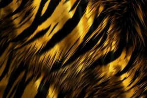 Tiger fur background. Generate Ai photo