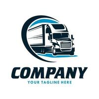 Truck Company Transportation Logo Illustration vector