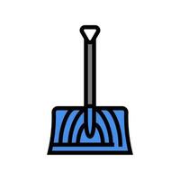 snow shovel winter season color icon vector illustration