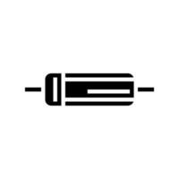 diode electronic component glyph icon vector illustration
