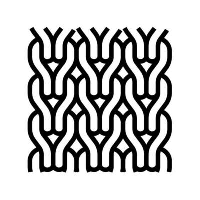 knitwear knitting wool line icon vector illustration