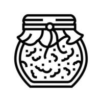 jam autumn season line icon vector illustration