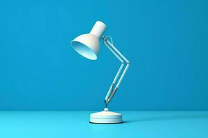 White desk lamp elegant. Generate Ai photo