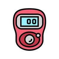 row counter knitting wool color icon vector illustration