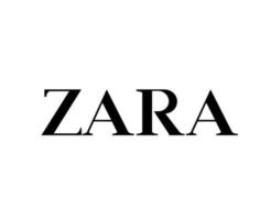 Zara Brand Logo Black Symbol Clothes Design Icon Abstract Vector Illustration