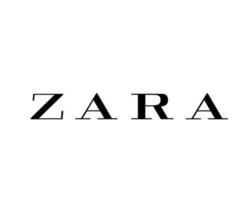 zara marca símbolo negro logo ropa diseño icono resumen vector ilustración