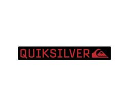 Quiksilver logo marca ropa con nombre negro y rojo símbolo diseño icono resumen vector ilustración