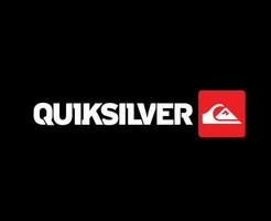 Quiksilver símbolo marca ropa logo resumen diseño icono ilustración vector con negro antecedentes