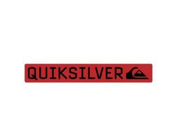 Quiksilver Logo Brand Clothes With Name Red And Black Symbol Design Icon Abstract Vector Illustration