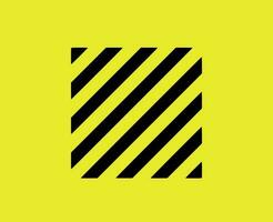 Off-White Logo Clothes Black Symbol Design Icon Abstract Vector Illustration With Yellow Background