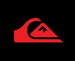 Quiksilver logo marca ropa rojo símbolo diseño icono resumen vector ilustración con negro antecedentes