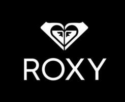 Quiksilver roxy marca logo blanco símbolo ropa diseño icono resumen vector ilustración con negro antecedentes