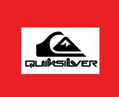 Quiksilver Brand Symbol Logo Clothes Design Icon Abstract Vector Illustration With Red Background