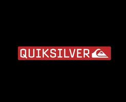 Quiksilver Logo Brand Clothes With Name Symbol Design Icon Abstract Vector Illustration With Black Background