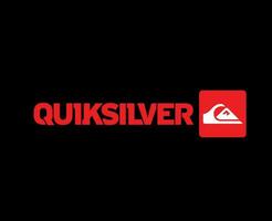 Quiksilver símbolo marca ropa logo resumen diseño icono vector ilustración con negro antecedentes