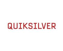 Quiksilver símbolo marca ropa nombre rojo logo diseño icono resumen vector ilustración