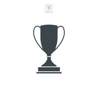 Trophy icon symbol template for graphic and web design collection logo vector illustration