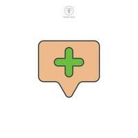 Plus Sign icon symbol template for graphic and web design collection logo vector illustration