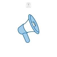 Megaphone icon symbol template for graphic and web design collection logo vector illustration