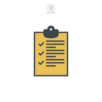 Checklist icon symbol template for graphic and web design collection logo vector illustration