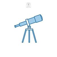 telescopio icono símbolo modelo para gráfico y web diseño colección logo vector ilustración