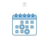 Calendar icon symbol template for graphic and web design collection logo vector illustration