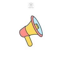 Megaphone icon symbol template for graphic and web design collection logo vector illustration