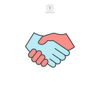 Handshake icon symbol template for graphic and web design collection logo vector illustration