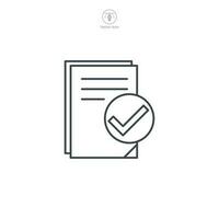 Document icon symbol template for graphic and web design collection logo vector illustration