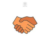 Handshake icon symbol template for graphic and web design collection logo vector illustration