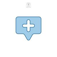 Plus Sign icon symbol template for graphic and web design collection logo vector illustration