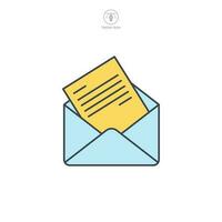 Email envelope icon symbol template for graphic and web design collection logo vector illustration