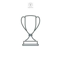 Trophy icon symbol template for graphic and web design collection logo vector illustration
