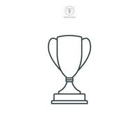 Trophy icon symbol template for graphic and web design collection logo vector illustration