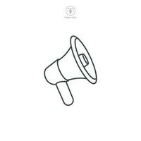 Megaphone icon symbol template for graphic and web design collection logo vector illustration