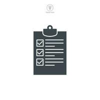 Checklist icon symbol template for graphic and web design collection logo vector illustration