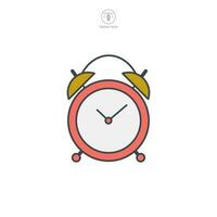 Clock icon symbol template for graphic and web design collection logo vector illustration