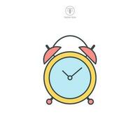 Clock icon symbol template for graphic and web design collection logo vector illustration