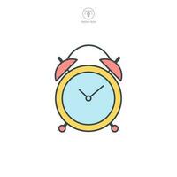 Clock icon symbol template for graphic and web design collection logo vector illustration