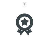 Medal icon symbol template for graphic and web design collection logo vector illustration